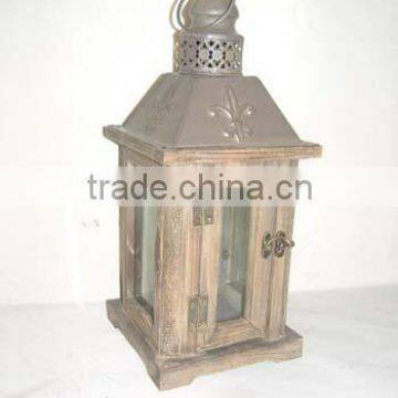 wholesale decorative metal & wood lanterns(XY10900)