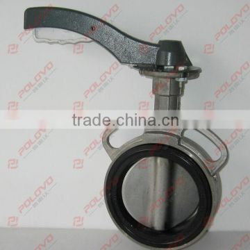 Stainless steel dn100 hand operated butterfly valves