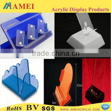 Customized design angled display slatwall shelves