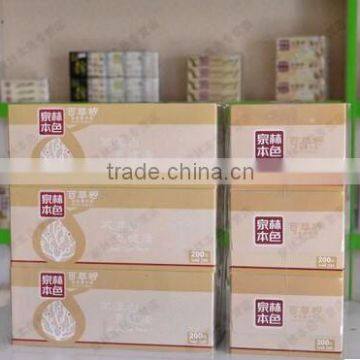 OEM box facial tissue100% Virgin Wheat Straw Pulp soft OEM box facial tissue