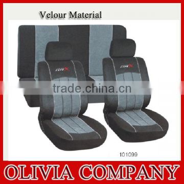 New design velour seat covers in car seat covers