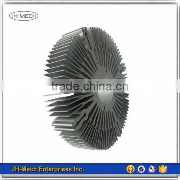 OEM sun flower aluminum heat sinks with assemling hole