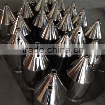 stainless steel cone hopper for fillling machine