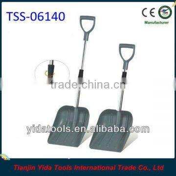 Telescoping plastic snow shovel