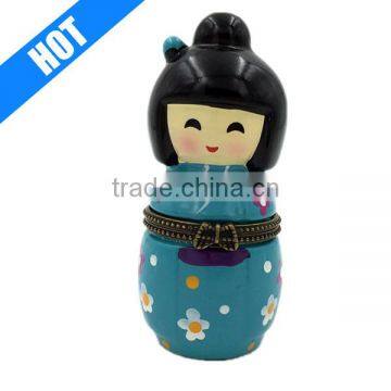 Hot Sale China Porcelain Doll Jewelry Box Gift Case