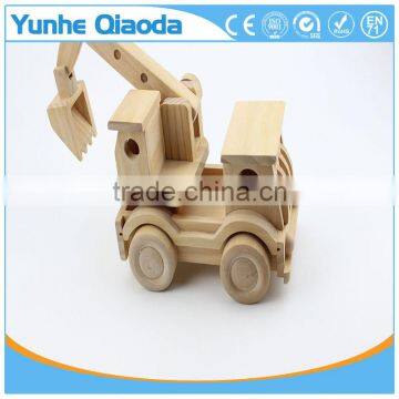 Wood 3D Vehicle Puzzles rooter truck 3D Woodcraft Kit Assemble Paint DIY 3D Puzzle Toys for Kids Adults the Best Birthday Gift