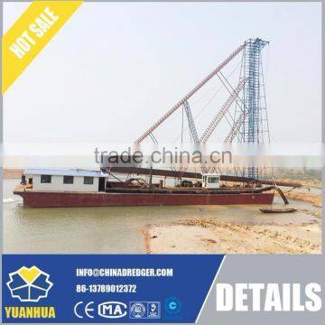 Drilling suction dredger for deepwater sand mining