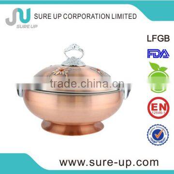 Beautiful large stainless steel double wall vacuum food pot (CSUJ)