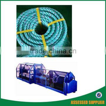 Polypropylene Danline Rope making machinery with CE certificate from raw material natural and synthetic fibre yarns