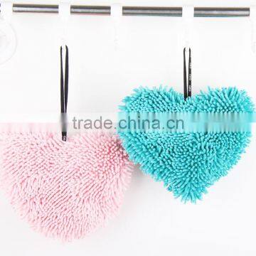 Cute Heart Microfiber Chenille Cleaning Sponge photo-3