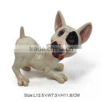 Lovely Resin White Dog Statue photo-6