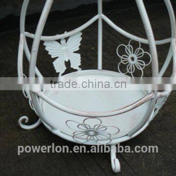 Vintage Stylish White Umbrella Stand Storage Holder Garden Ornament photo-3