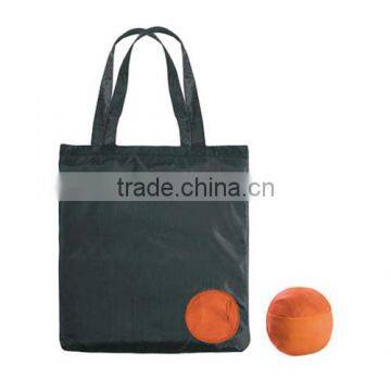 Promotional foldable reusable shopping bag in pouch