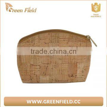 Natural cork makeup bag eco beauty cork cosmetic bag