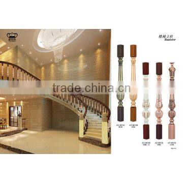 Luxury Design Indoor Color Coated Aluminum Staircase Balustrade photo-3