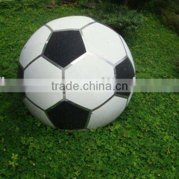 FO-8008 Stainless steel football decor,garden ornament ball,hollow stainless steel ball