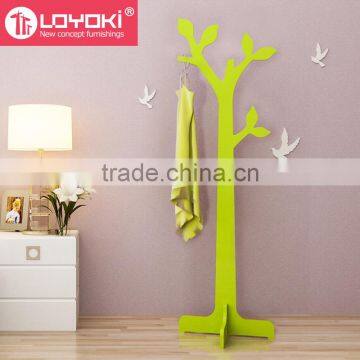 Hot Sale Wooden DIY Coat Rack Stand Eco-friendly Home Furniture Clothes Hanging Tree Shaped Coat Rack Wholesale Tree Coat Rack photo-3