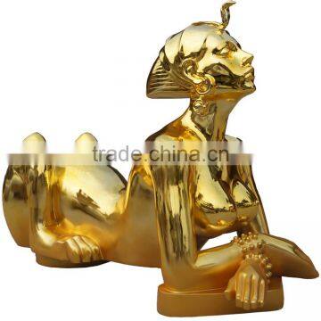 Electroplate Lady Landscape Sculpture photo-5