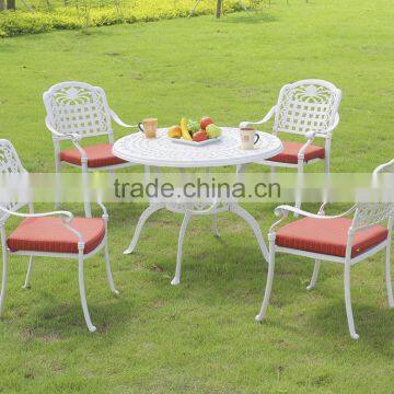 outdoor garden living room aluminum casting table and chair furniture