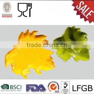 Leaf Shape Melamine Plate