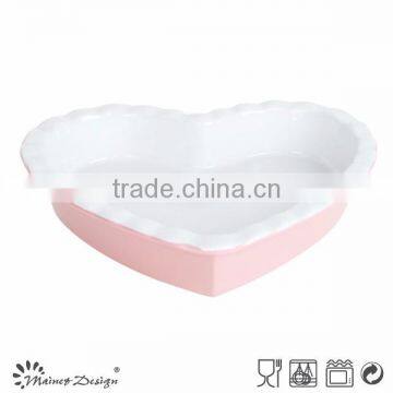 Food Grade Ceramic Microwave Safe Colorful Cake Baking Pan photo-4