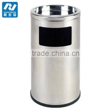 Shopping Mall Stainless Steel Waste Rubbish Bin photo-4