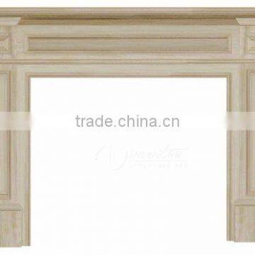 Home Decoration Stone Carvings and Sculptures White Natural Marble Cheap Fireplace Mantel photo-3