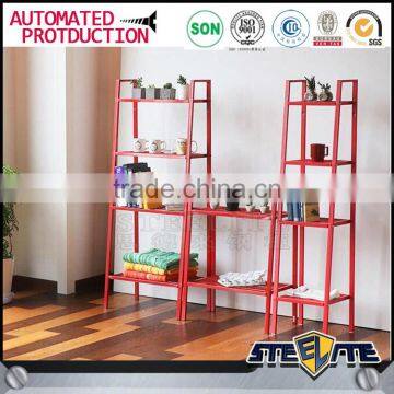 New Style Metal Display Rack Bookcase With Ladder photo-4