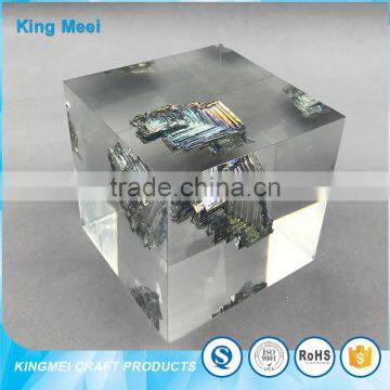 China Factory Clear Acrylic Craft Cube Paperweight photo-2