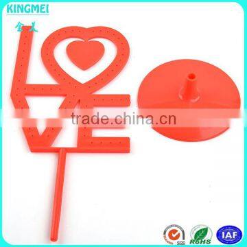 Hot!! Cute Pink Lovely Heart Shape Acrylic Earrings Display Racks photo-2