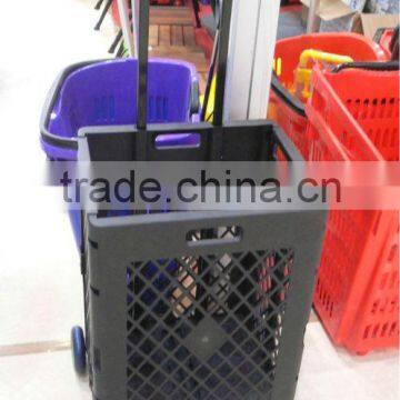 ZY-WS-5/ Plastic Portable Luggage Cart