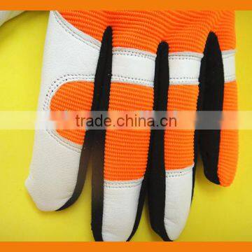 Cheap Custom Fashion Neoprene Spandex Garden Safety Work Mechanical Palm Grip Leather Women Garden Gloves photo-2