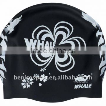 logo swim caps,adult funny swim cap,printing silicone swim cap