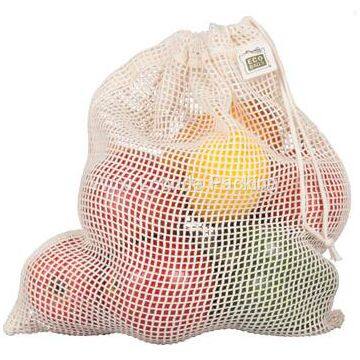 ECOBAGS Organic Net Drawstring Bag