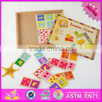 2016 top fashion educational kids wooden domino brick toy WJ277611