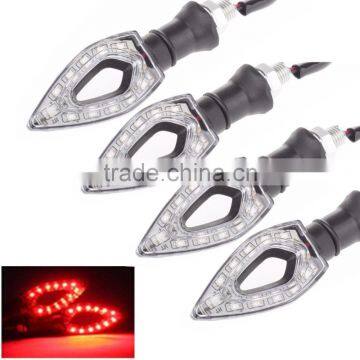 2016 Hot Universal Motorcycle Waterproof 12 LED Turn Signal Red Light photo-2