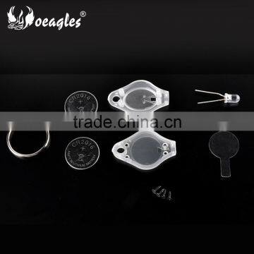 New Plastic LED Keychain White Light Keychain LED Light Promotion Gift LED Keyring With Insulation Layer China OEM Supplier photo-4