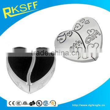 Zinc Alloy Heart Letter Carved Gift Box Set for Baby First Tooth and First Curl photo-4