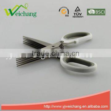 WCSC288 5 Layer Scissors Stainless Steel Chopped Green Onion Scissors Precision 5 Blade Scissors photo-2
