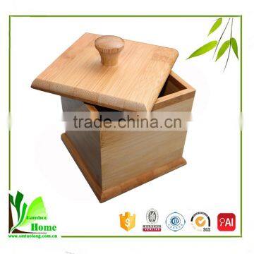 100% Natural Customized Original Cheap Bamboo Spice Jar