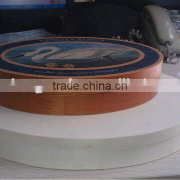 Pine Wood Cheese Printed Circle Box|wooden Box photo-4