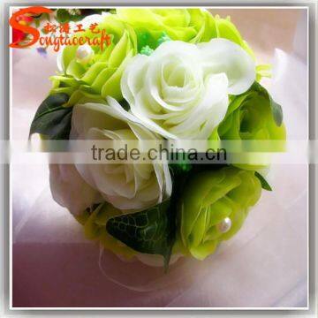 Artificial Silk Fabric COLORFUL Rose Flower Balls for Wedding Customized Artificial Rose Flower Balls for Sale photo-2