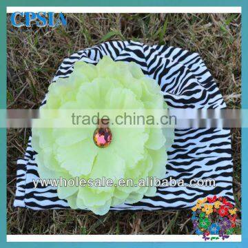 zebra hats baby cute flower cotton hats