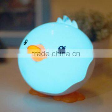 UCHOME Cute Colorful Little Duck Dimming Cartoon LED Night Light Baby Touch Switch USB Rechargeable Desktop Lamp photo-4