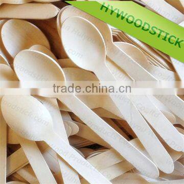 160mm Disposable Wooden Utensil Knife Fork Spoon