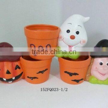 Halloween decorations ceramic flower pots