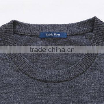 Men Latest Design Color Combination Wool Knit Sweater photo-3