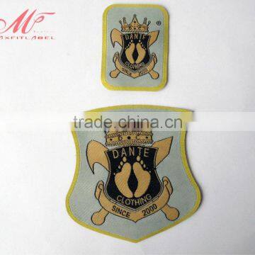 Cheap Laser Cutting Custom Woven Patch for Clothes