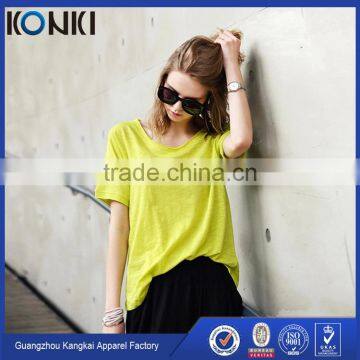 Newest Style Loose Lady's T-shirts Fashion t Shirt photo-3