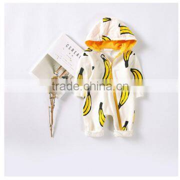 Newest Design Baby Clothing China Long Sleeve Roupa Infantil With Banana Printing photo-2